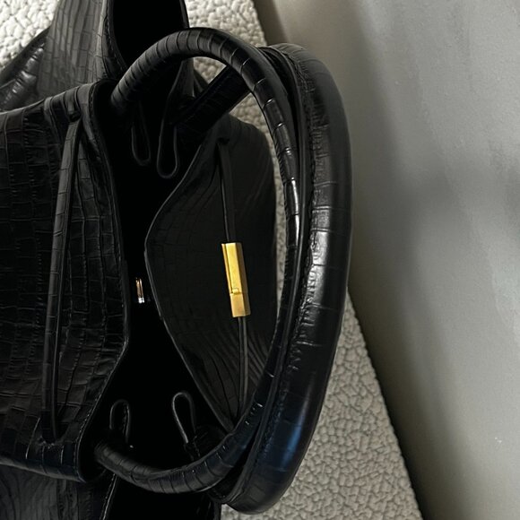 DeMellier The New York Bag Black Croc Effect Leather - Picture 15 of 15